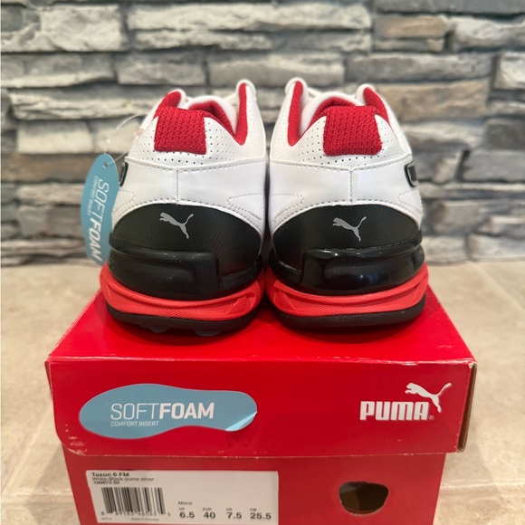 Puma White and Black SoftFoam Sneakers - Picture 6 of 7